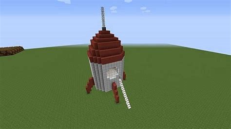 how to make rocket ship in minecraft