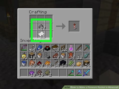 how to make rockets in minecraft