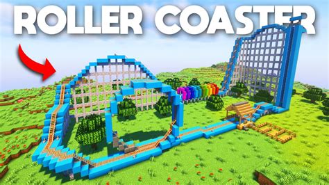 how to make roller coaster on minecraft