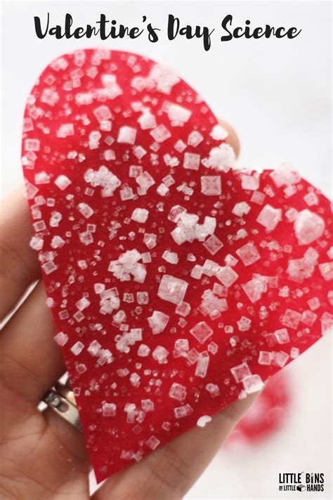 How To Make Salt Crystal Hearts For Valentineu0027s Heart Science Experiment - Heart Science Experiment