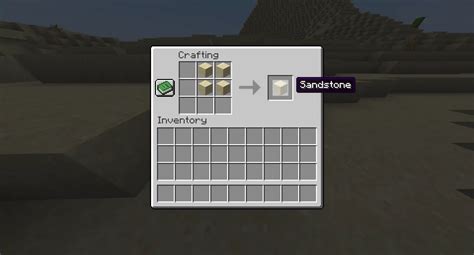 how to make sandstone in minecraft