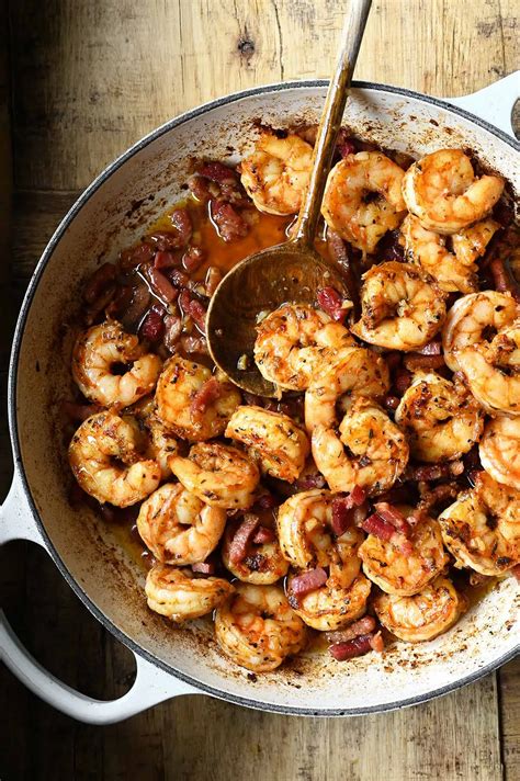 how to make shrimp with bacon