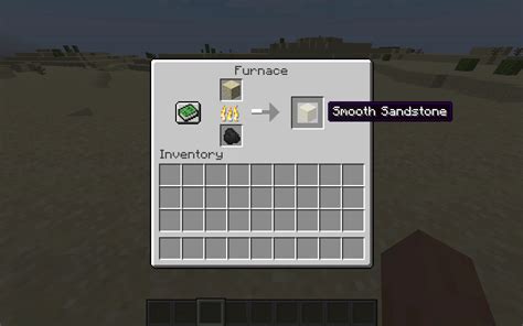 how to make smooth sandstone in minecraft