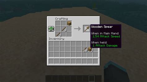 how to make spear in minecraft