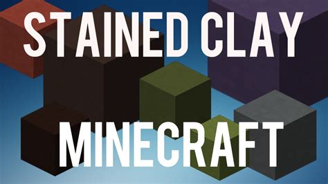 how to make stained clay in minecraft