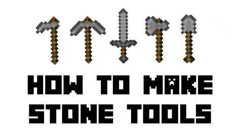 how to make stone tools in minecraft