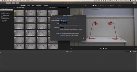 how to make stop motion in imovie