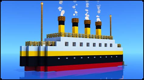 how to make the titanic in minecraft