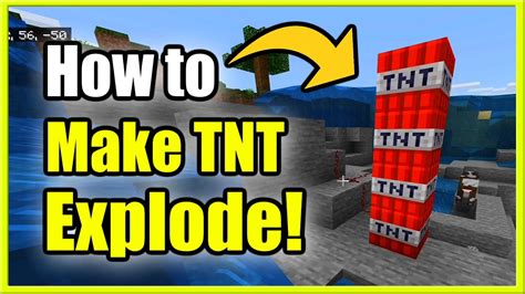 how to make tnt explode minecraft