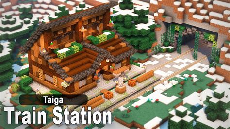 how to make train station in minecraft