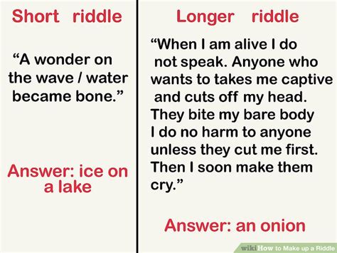 How To Make Up A Riddle 11 Steps Writing Riddles - Writing Riddles
