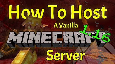 how to make vanilla minecraft server