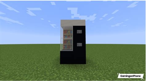 how to make vending machine in minecraft