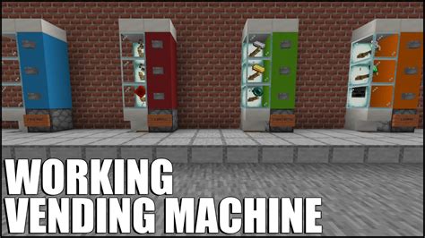 how to make vending machine minecraft