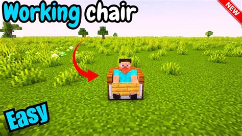 how to make working chairs in minecraft
