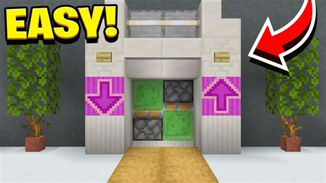 how to make working elevator in minecraft