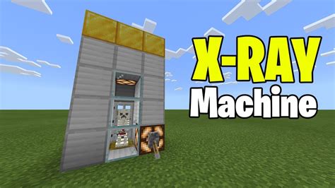 how to make x ray machine minecraft