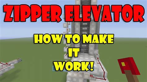 how to make zipper elevator minecraft xbox