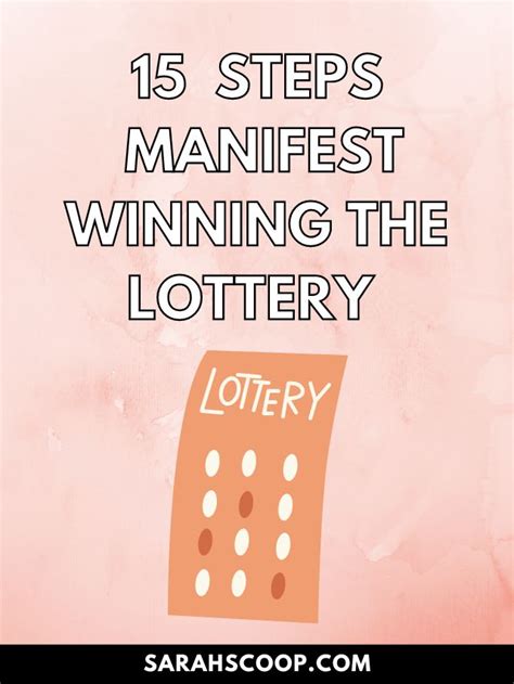 how to manifest winning the lottery