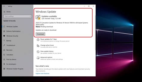 how to manually update windows 10 version 1909