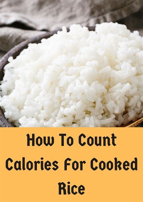 how to measure calories in rice