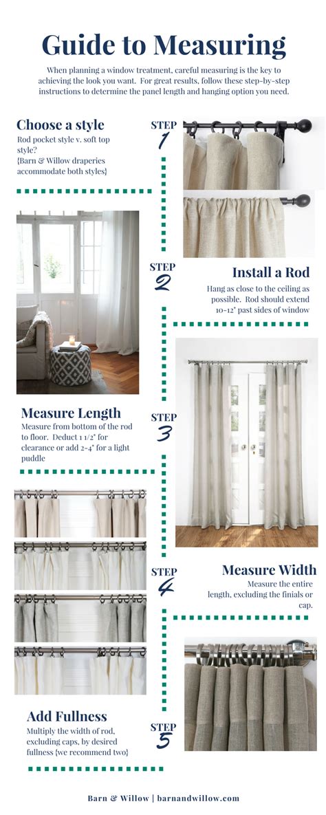 how to measure for curtain rod placement