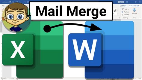 how to merge from excel to word