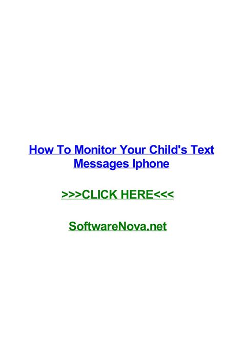 how to monitor your childs iphone texts using