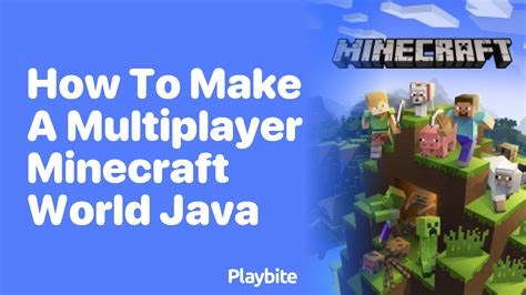 how to multiplayer in minecraft java edition