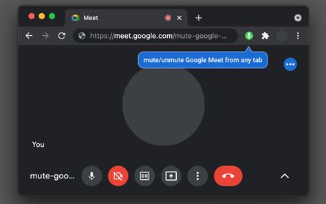 how to mute a google meet tab on chromebook
