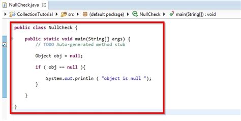 how to null check in java
