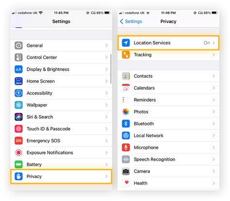 how to off location in iphone