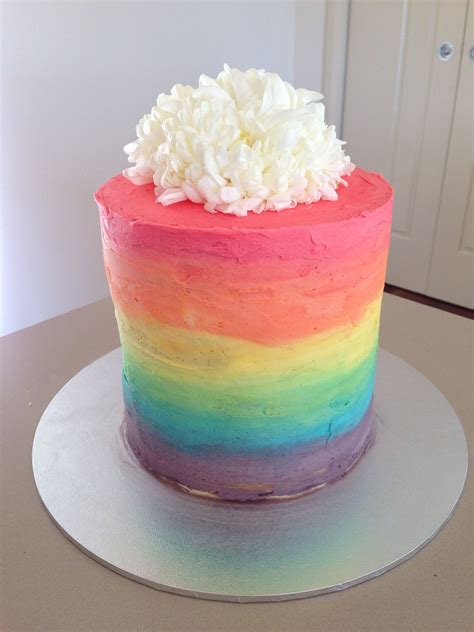 How To Ombre A Cake From Out Of Pink Ombre Cake With Flowers - Pink Ombre Cake With Flowers