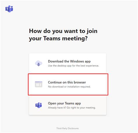 how to open 2 teams meeting in browser