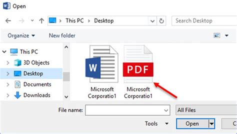 how to open acrobat file in word