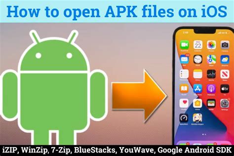 how to open apk on iphone