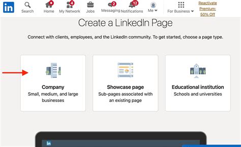 how to open company account in linkedin