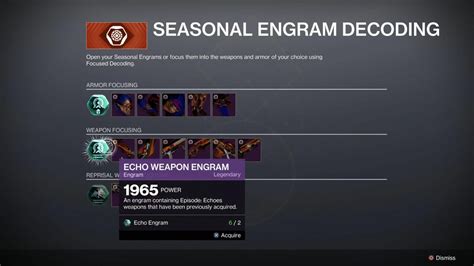 How To Open Echo Engrams