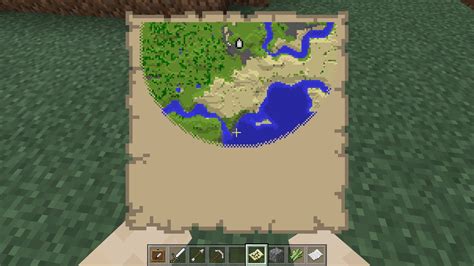 how to open map in minecraft
