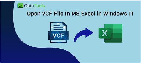 how to open vcf in excel