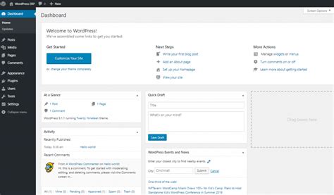 how to open wordpress admin in localhost