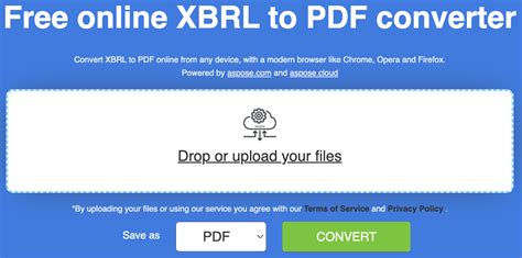 how to open xbrl file in pdf