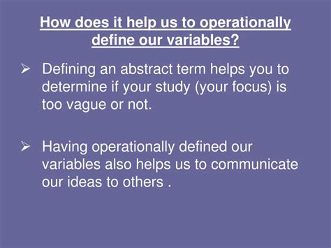 How To Operationally Define The Dv