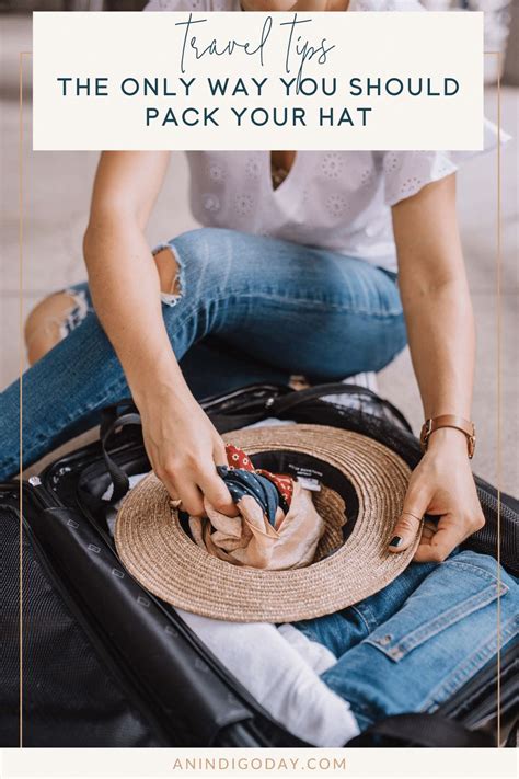 how to pack a hat in suitcase