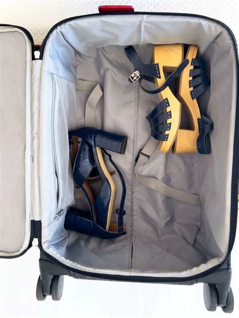 how to pack heels in a suitcase