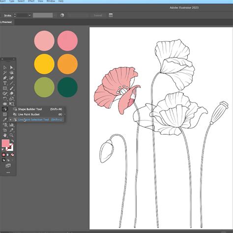 how to paint an image in illustrator
