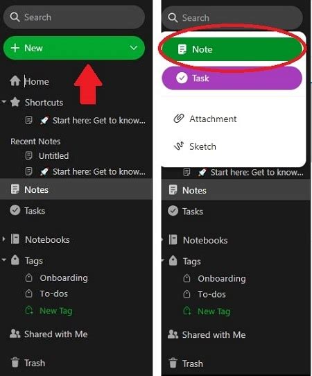 how to paste in evernote