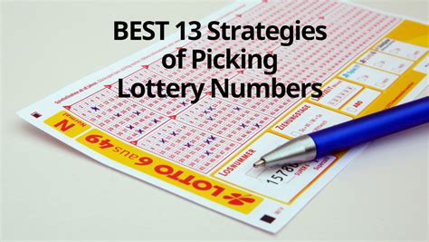 how to pick winning lottery numbers