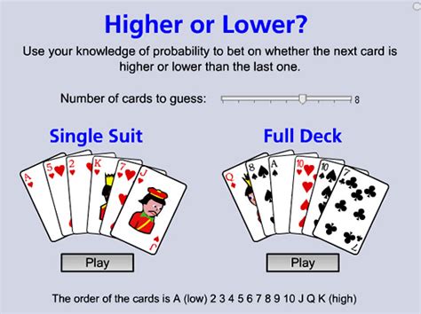 how to play higher or lower