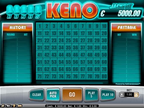 how to play keno online for free